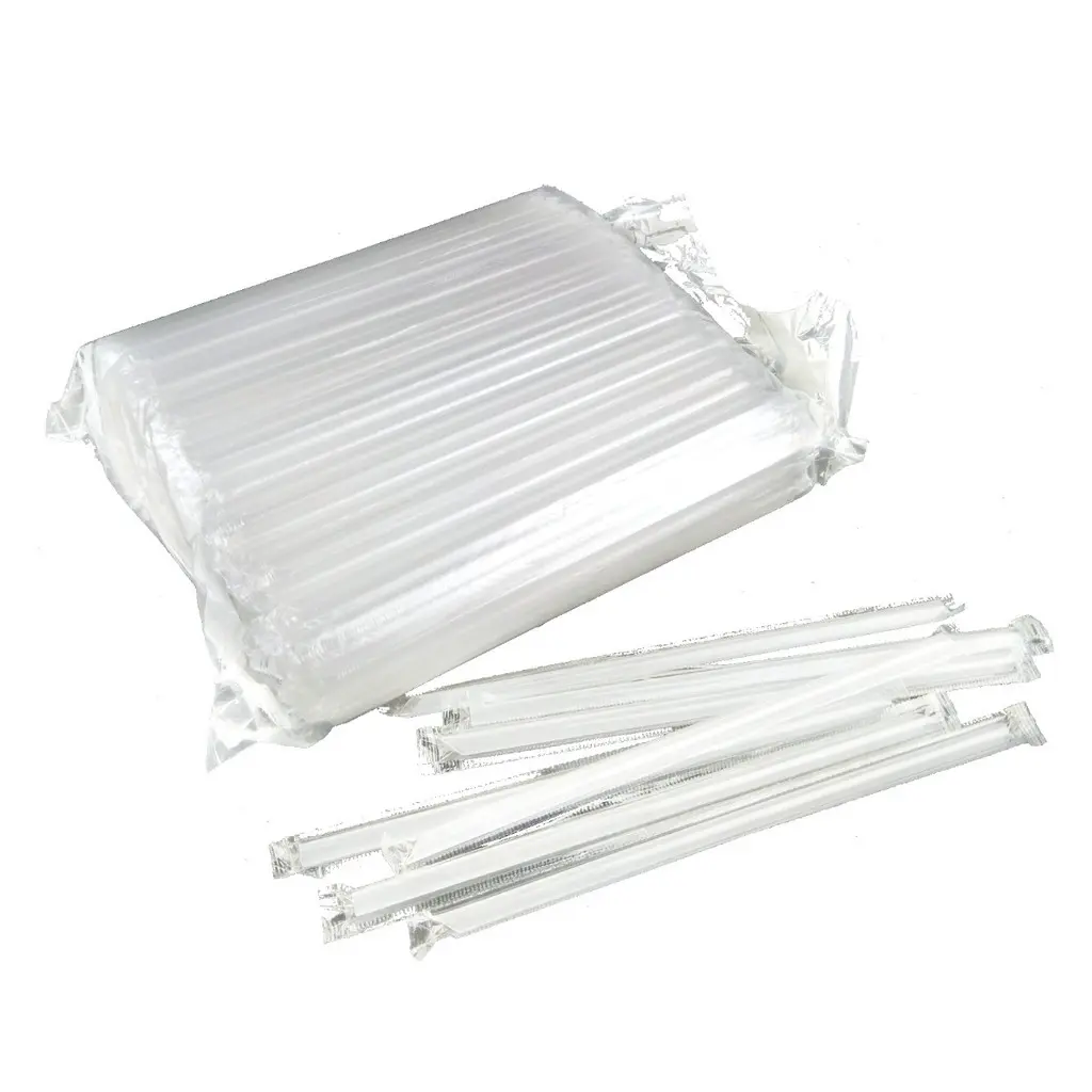 300 Pcs Sedotan Runcing Bening Steril