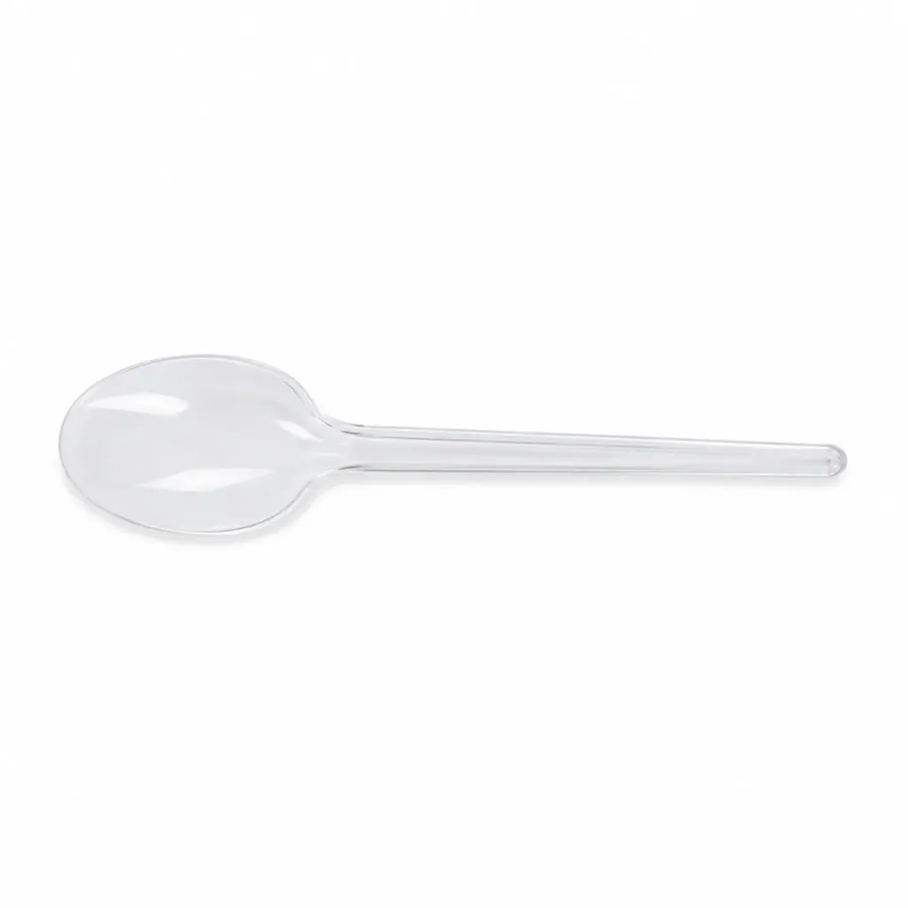 [KAM001] 25 Pcs Sendok Makan Plastik Bening