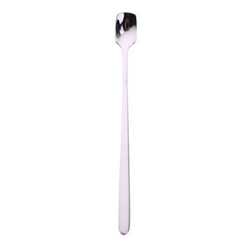 Sendok Teh Gagang Panjang Long Handled Tea Spoon Stainless Steel - JUICI GGN285 - Silver