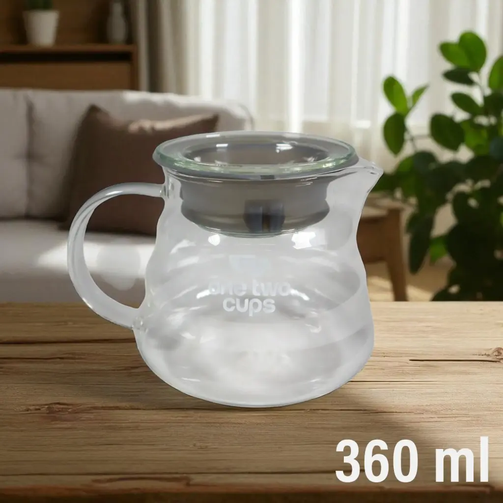 [PKSPO009-A] SE101 360ml Pour Over Coffee Server + Lid One Two Cups