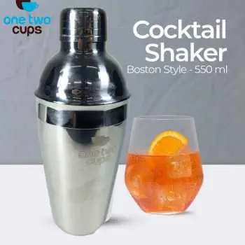 JJ6 550ml Shaker Stainless One Two Cups