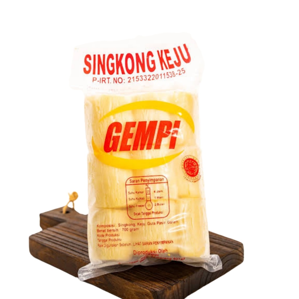 [BF037-A] Frozen Singkong Keju Gempi 700gr
