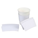 Sleeve Cup Penahan Panas Putih 8oz