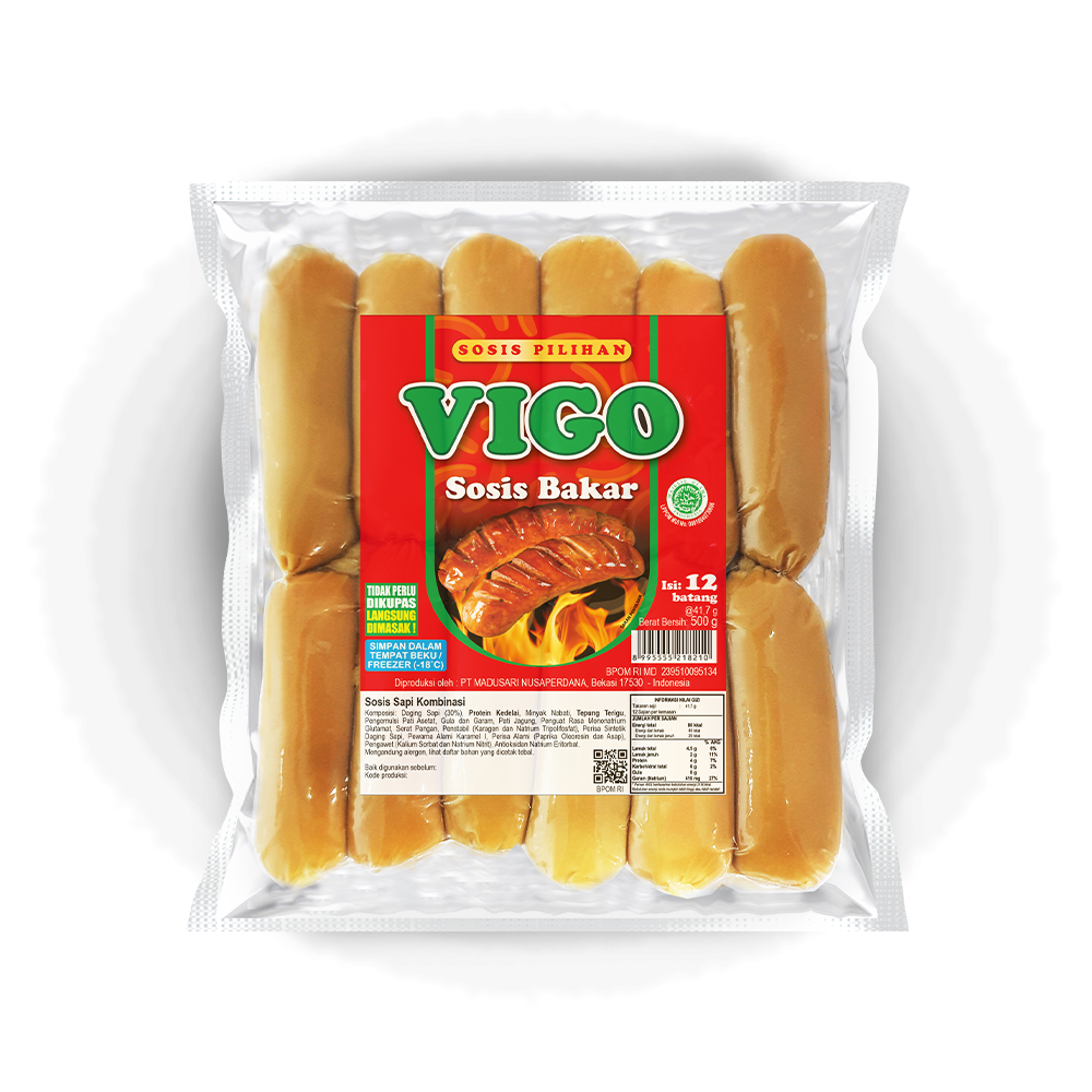 [BF038] Frozen Sosis Bakar Vigo isi 12