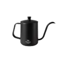 HS52 Black 600ml Teko Leher Angsa Gooseneck Kettle + Tutup One Two Cups