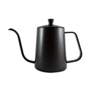 8408 Black 600ml Teko Leher Angsa Gooseneck Kettle + Tutup One Two Cups