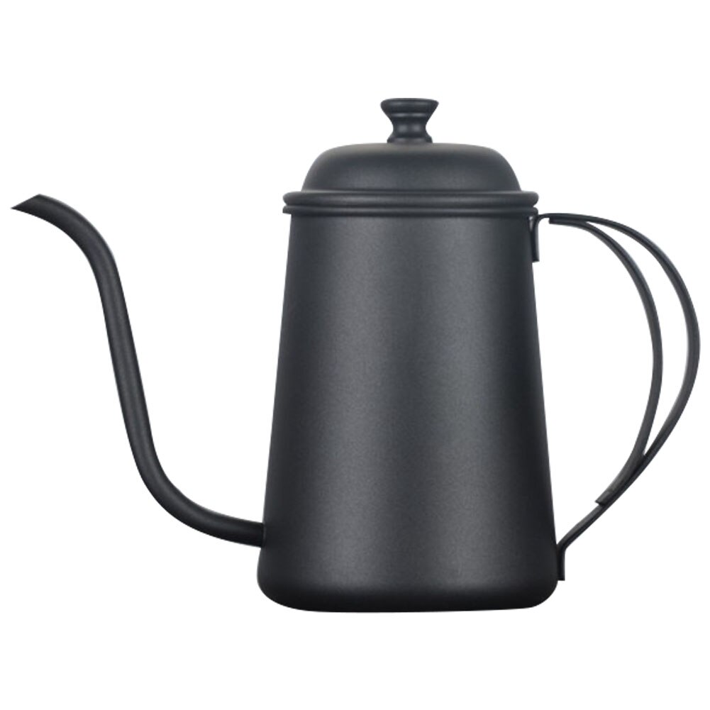 HS4011 Black 650ml Teko Leher Angsa Gooseneck Kettle One Two Cups