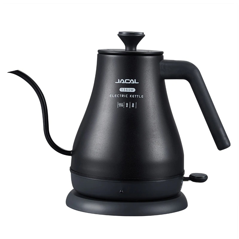 GL203 Black Jacal 1L Teko Leher Angsa Gooseneck Kettle