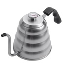 RT40 Silver 1L Teko Leher Angsa Gooseneck Kettle + Thermometer One Two Cups