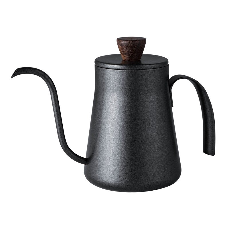 [PKTLG004] HS53 Black 400ml Teko Leher Angsa Gooseneck Kettle One Two Cups