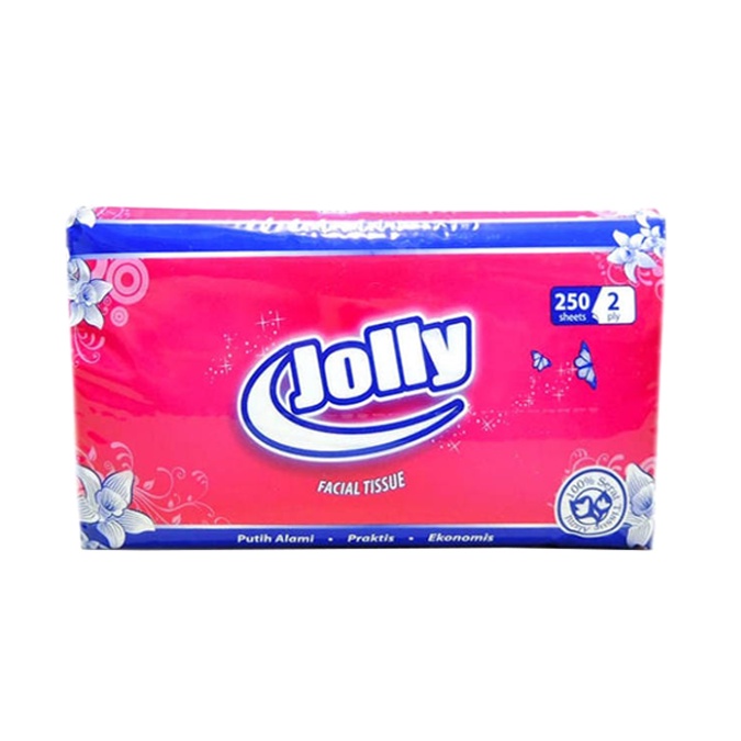 Tissue Facial 2ply Jolly 250 sheets