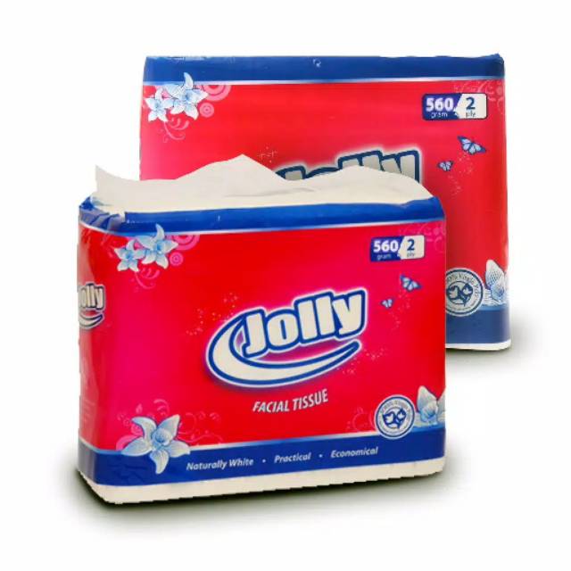[KTU002] Tissue Facial 2ply Jolly 560g