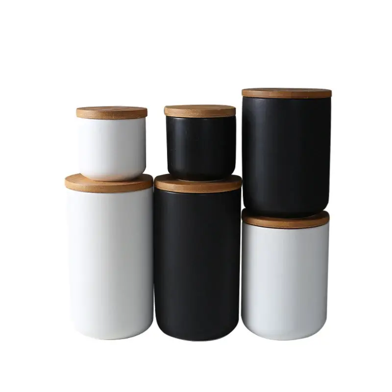 [PCTO007] CF047 Kakomila 800ml Toples Keramik Biji Kopi Storage