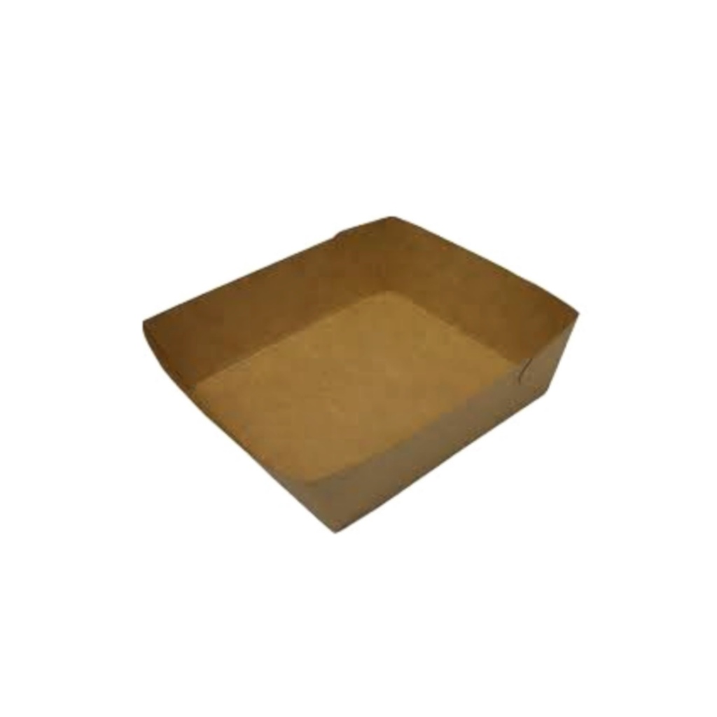 [APK02086] Tray Paper Lunch S Kraft Coklat