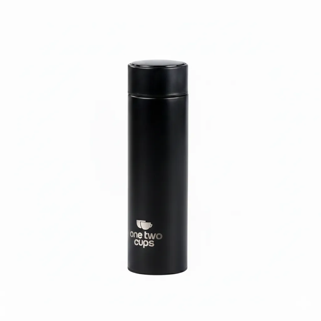 [PCT005] OTC001 Black 500ml Smart Tumbler Botol Minum Thermos LCD Display One Two Cups