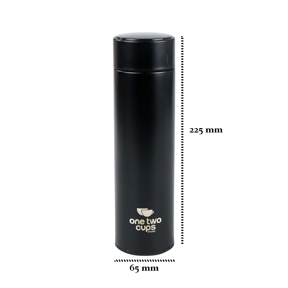 OTC001 Black 500ml Smart Tumbler Botol Minum Termos LCD Display