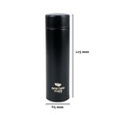 OTC001 Black 500ml Smart Tumbler Botol Minum Termos LCD Display One Two Cups