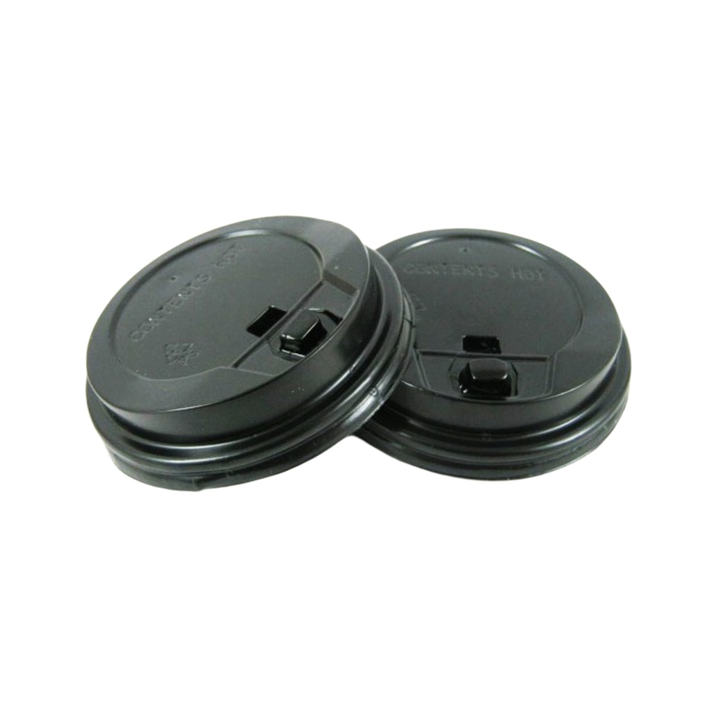 Tutup Paper Cup Lid 8oz Hitam