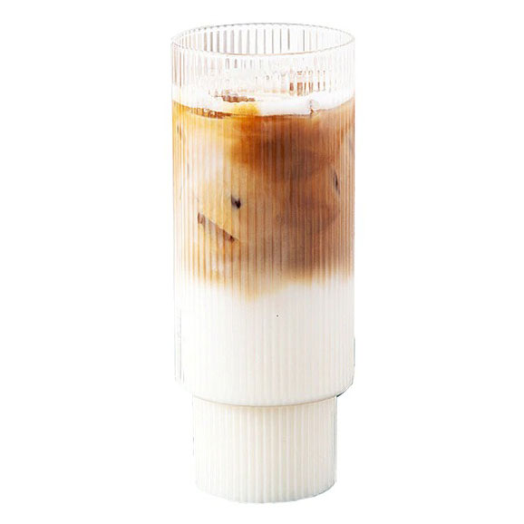 KMA091 310ml Gelas Cafe Stripe Origami One Two Cups