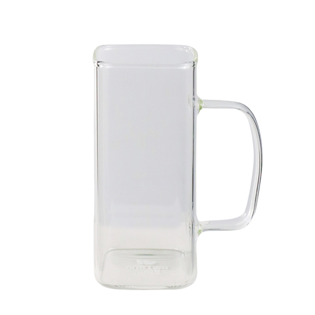 Gelas Cafe Teh Kopi Transparan Kotak 370ml