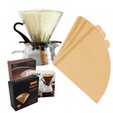 Paper Filter Coffee Unbleach V60 Brown 02 isi 100