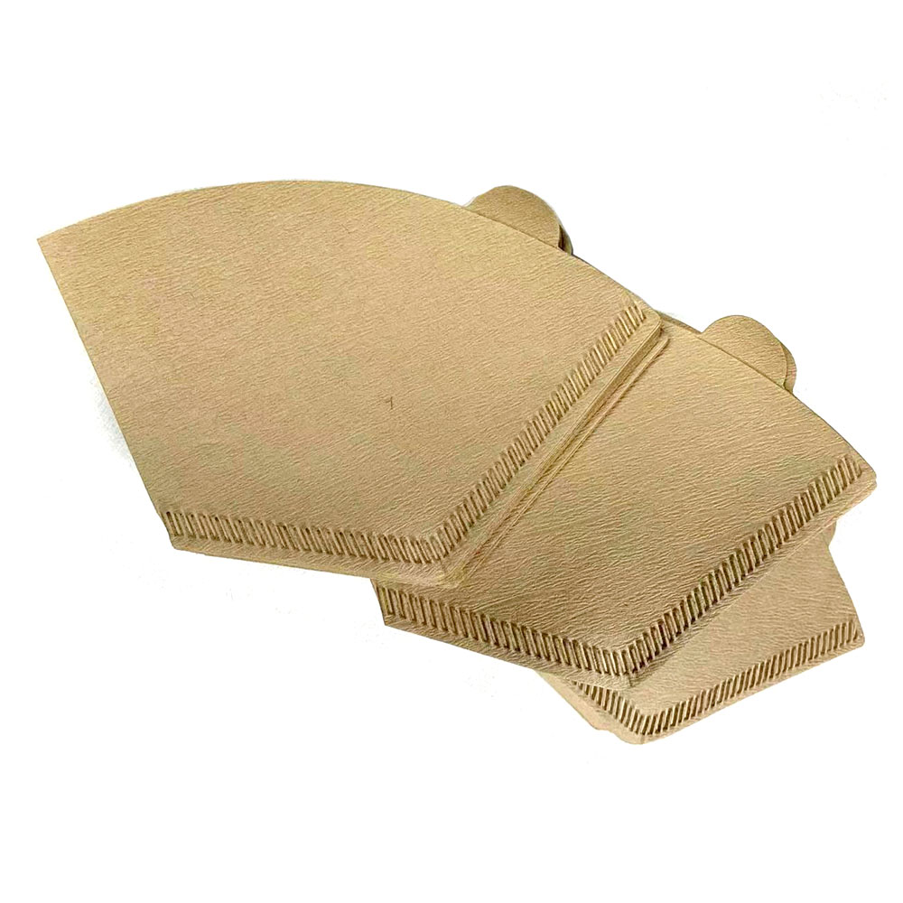 [PKPFT001] U102 100 Pcs Brown 01 Paper Filter Trapesium V60 1-2 Cups One Two Cups