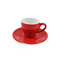 Cangkir Espresso 50ml + Saucer Keramik Merah
