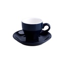 Cangkir Espresso 50ml + Saucer Keramik Biru Dongker