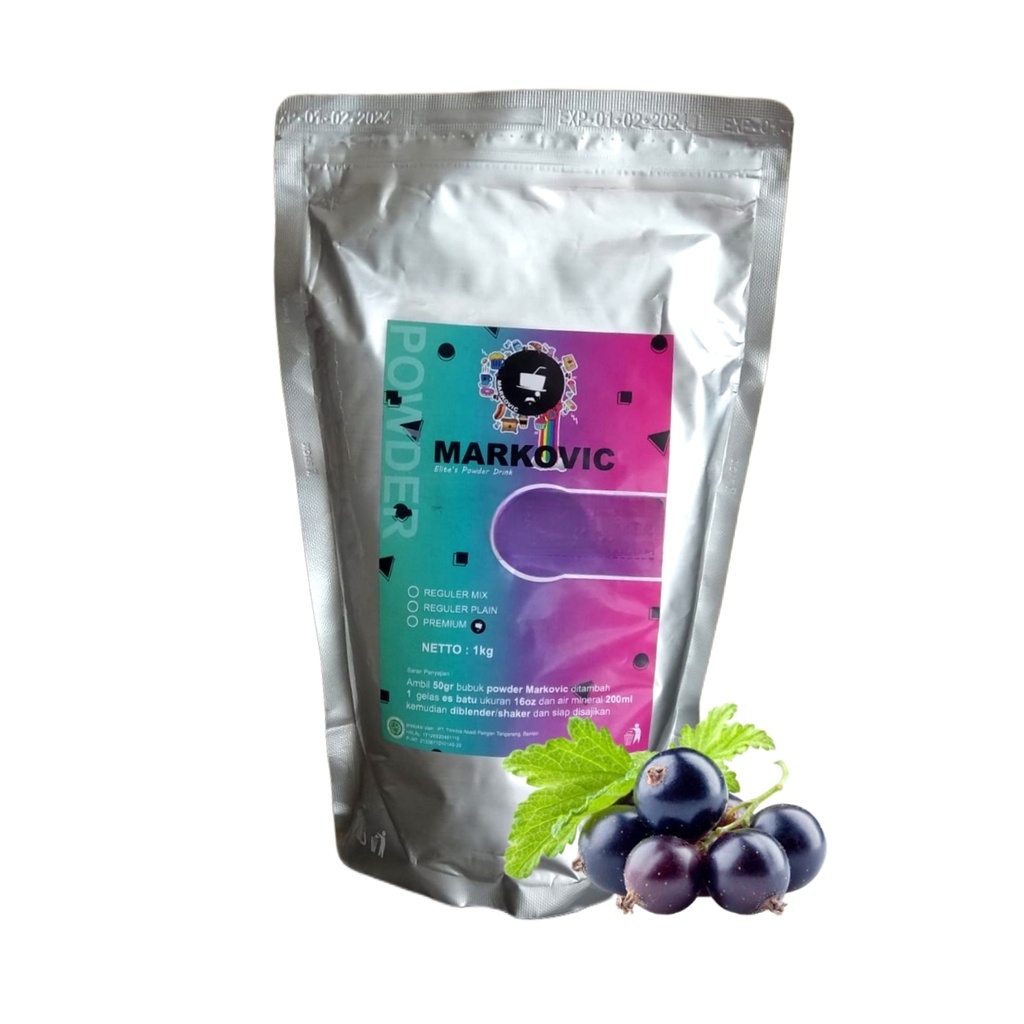 Bubuk Minuman Markovic Blackcurrant Tea Mix