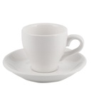 Cangkir Espresso 50ml + Saucer Keramik Putih White