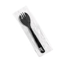 Sendok Garpu 2in1 / Spork Steril Hitam 50 Set