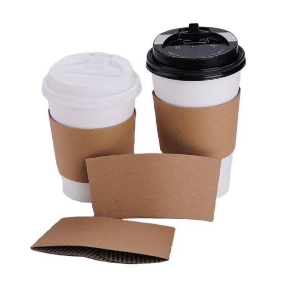 Sleeve Cup Penahan Panas Coklat 12oz