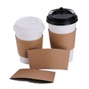 Sleeve Cup Penahan Panas Coklat 12oz