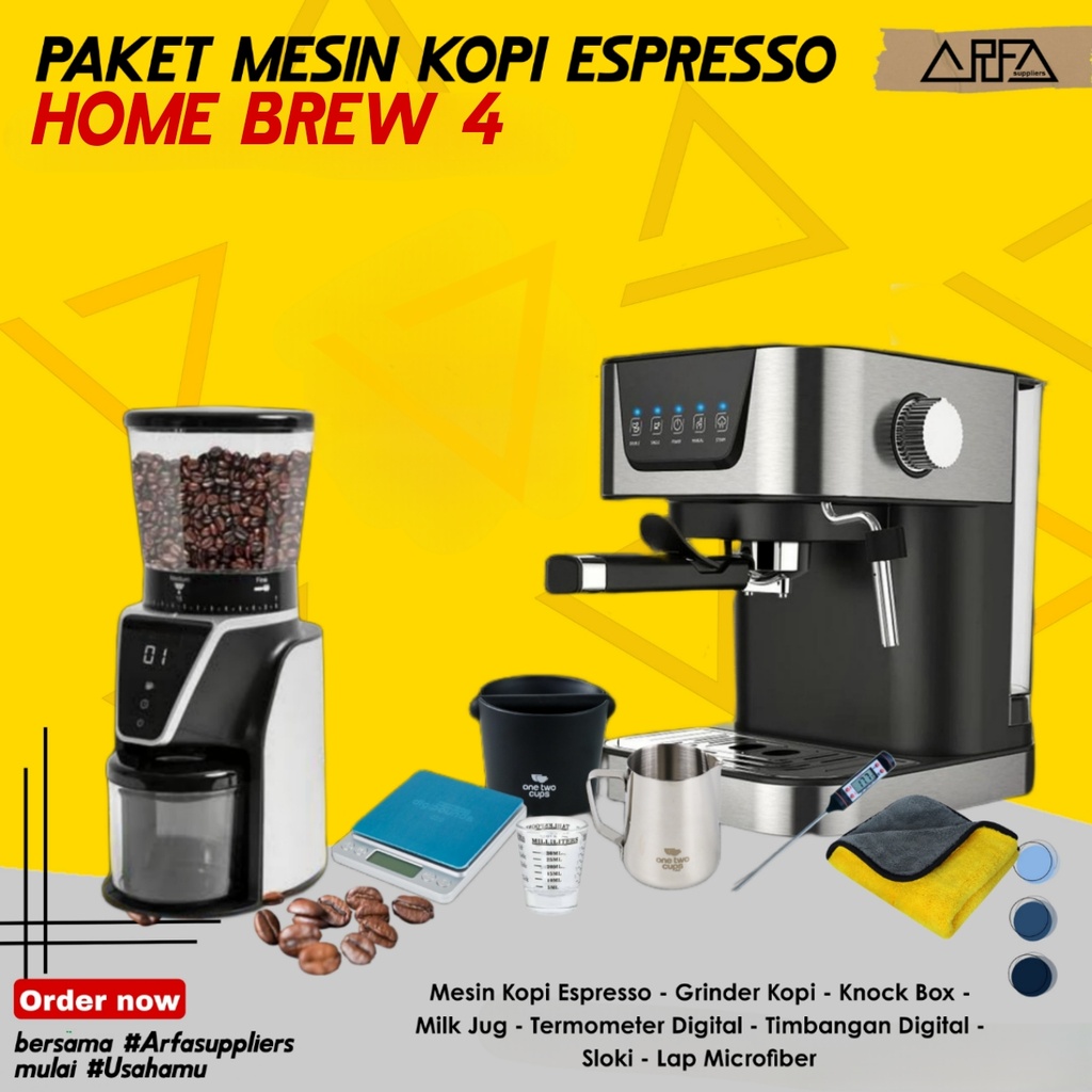 Paket Mesin Espresso Home Brew 4