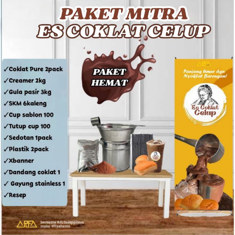 Paket Hemat Es Coklat Celup