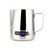 [PBMJ014] L2016 Milk Jug 350ml Silver Thermometer One Two Cups