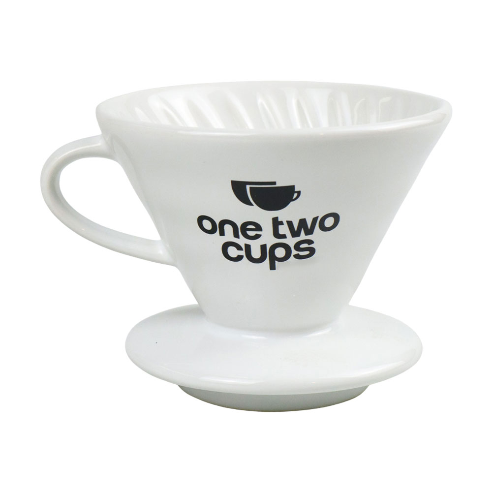 [PKDV045] ZM639 Dripper V60 Keramik 01 Putih One Two Cups