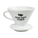 Dripper v60 keramik 02 putih