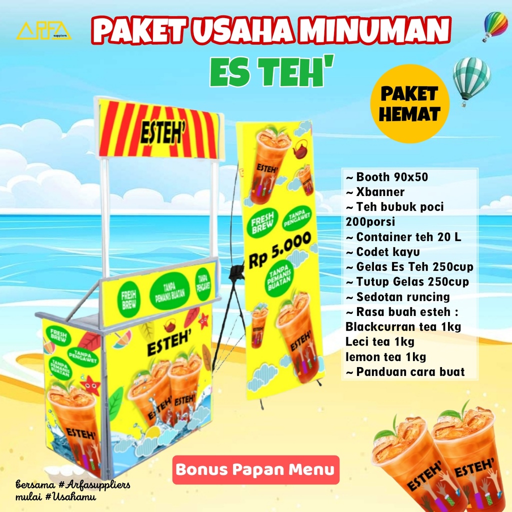 [APP01017] Paket Usaha Minuman Es Teh Hemat