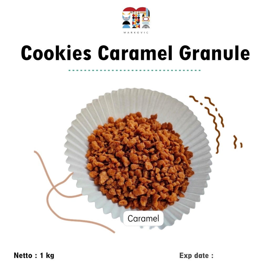 [BTFB002] Cookies Crumble Caramel Granule 1 kg