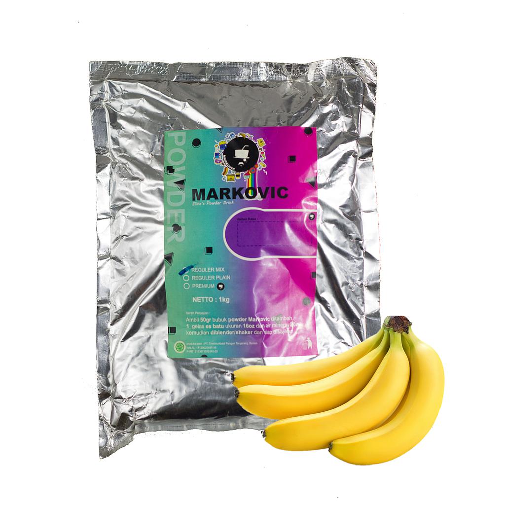 Bubuk Minuman Markovic Banana Plain
