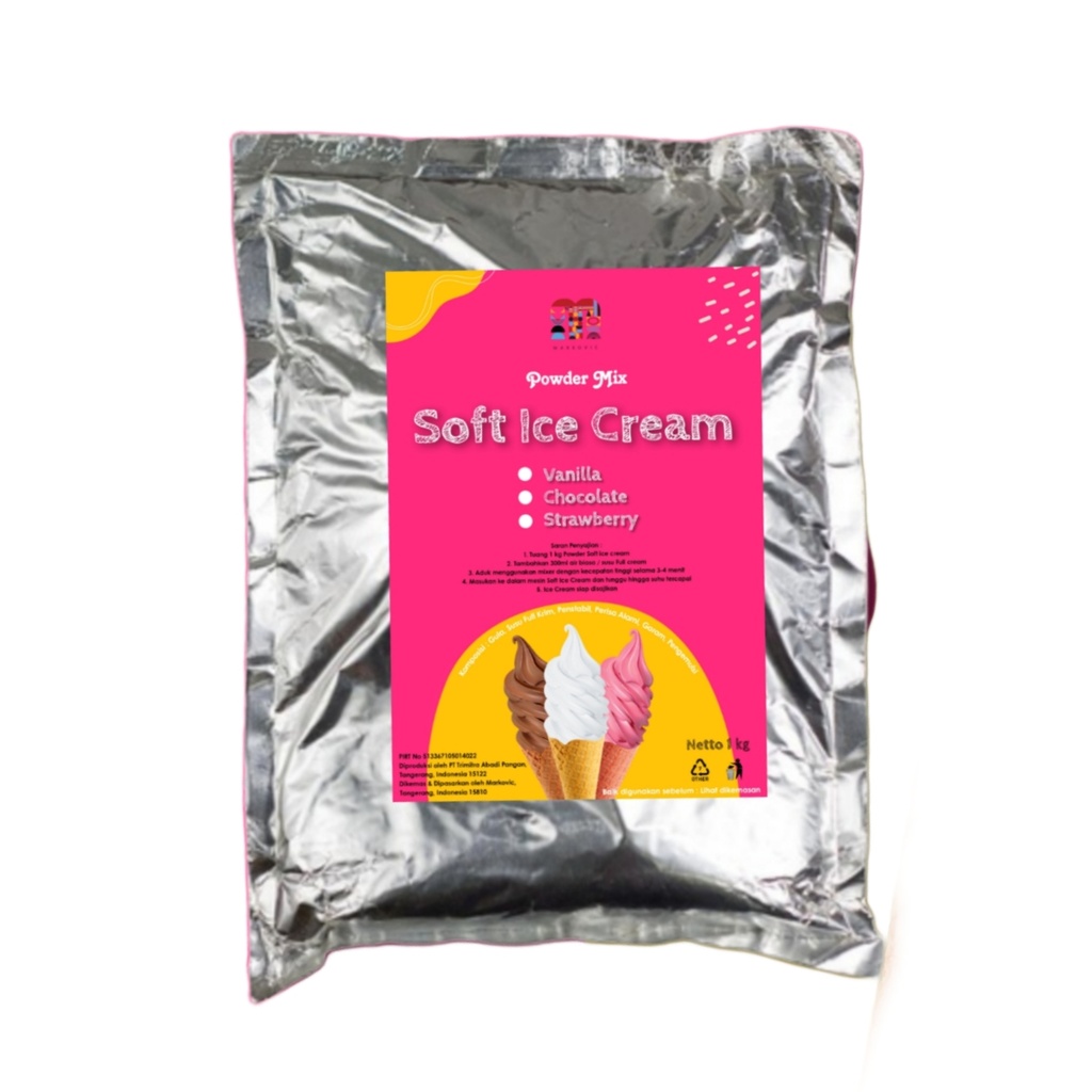 Powder Markovic Soft Ice Cream Coklat 1kg