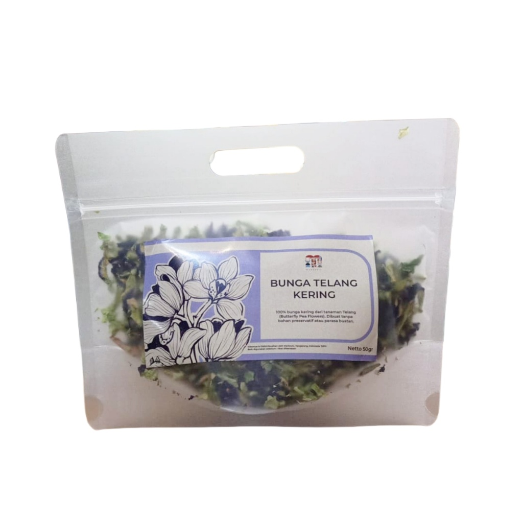 [BTDF009] Markovic Bunga Telang Kering 50g