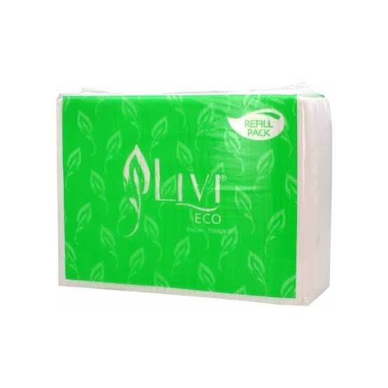 [KTU012] Tisu Tissue Livi Eco Facial Refill 2 Ply 600 Sheets
