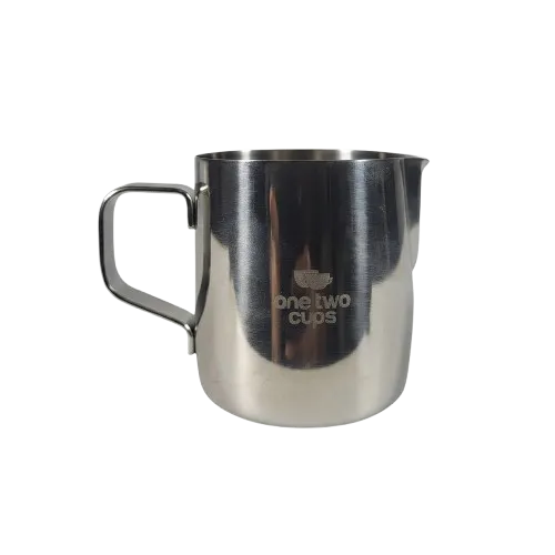 J068 Silver 200ml Milk Jug One Two Cups