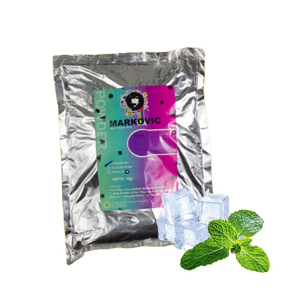 [PWMVP036] Bubuk Minuman Markovic Peppermint Plain