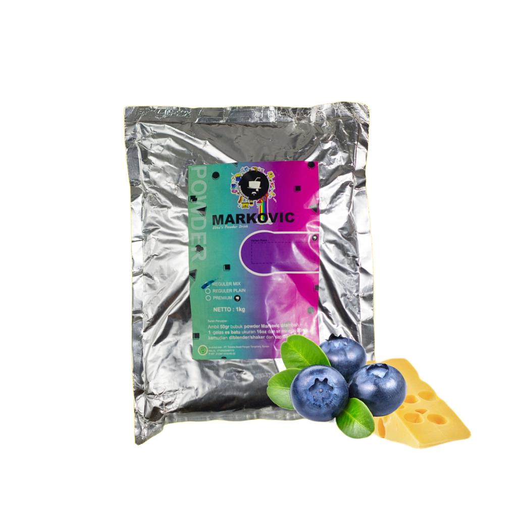 [PWMVP006] Bubuk Minuman Markovic Blueberry Cheese Plain