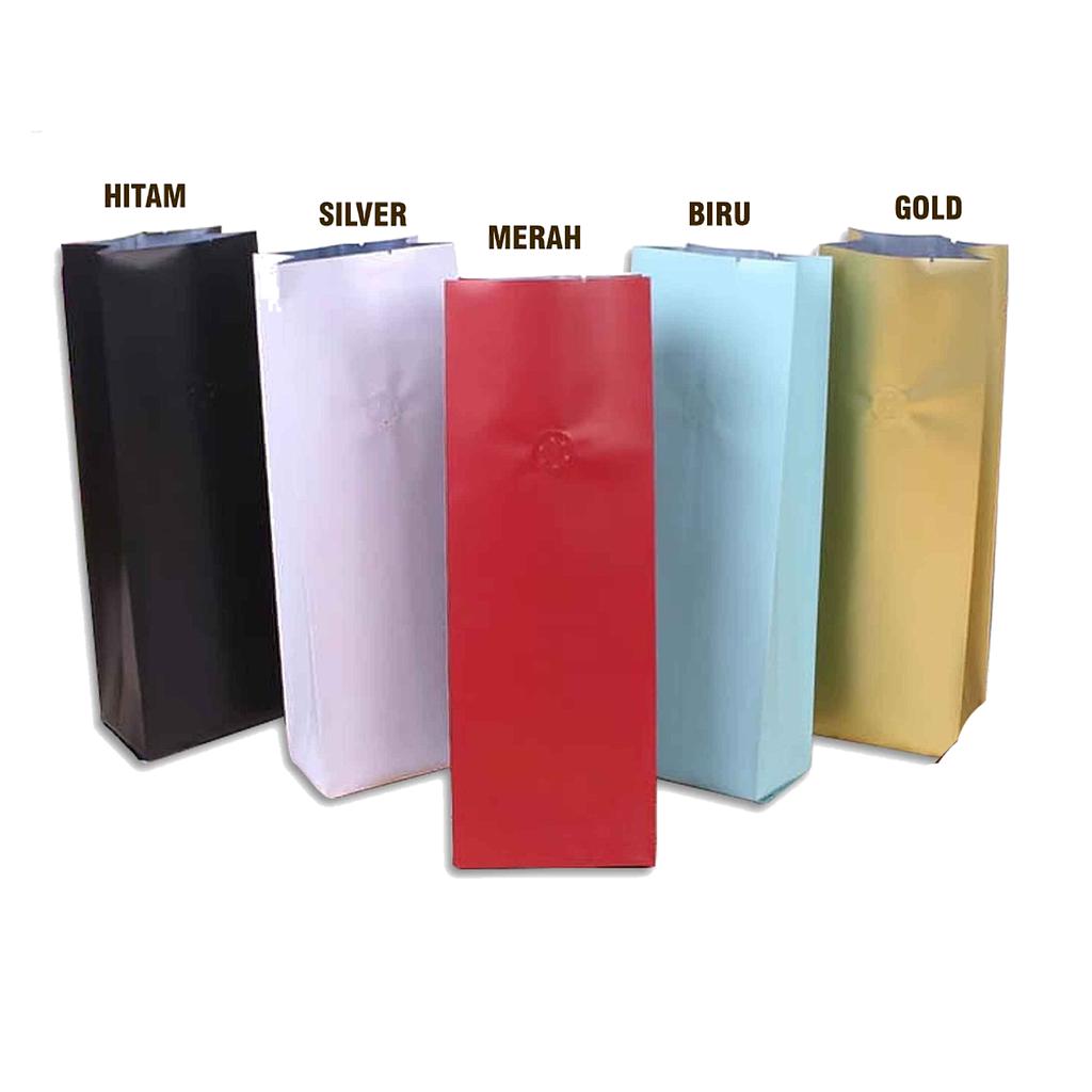 Kemasan Kopi Valve Gusset Alumuminium Foil 1kg