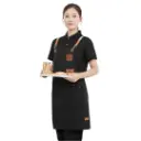 SP01 Celemek Masak Apron Barista Canvas Hitam One Two Cups