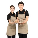 Celemek Apron Barista Canvas Brown